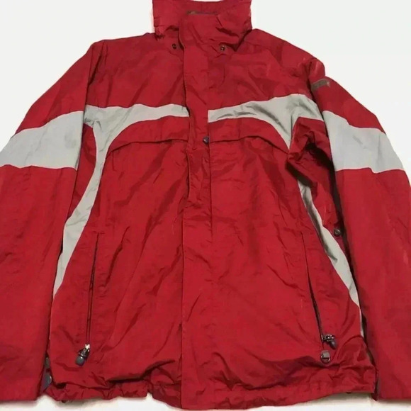 Black Dot Pacific Trail Red Winter Snow Ski Coat Men's Size M - Picture 9 of 10